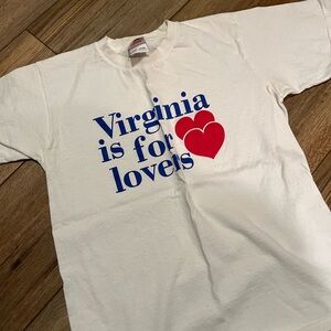 Vintage Virginia is for Lovers T Shirt  Tee Hanes Size 14-16